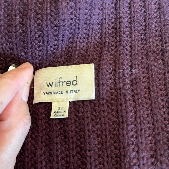 Wilfred Durandal Merino Wool Sleeveless Mock Neck Tunic
Sweater Burgundy XS - Picture 8 of 13